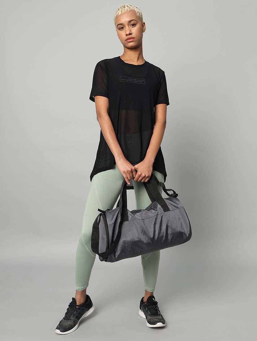 women typography printed relaxed fit dri-fit t-shirt - 21763215 -  Standard Image - 4