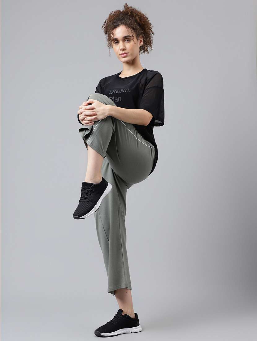 women typography printed relaxed fit dri-fit t-shirt - 21763235 -  Standard Image - 4