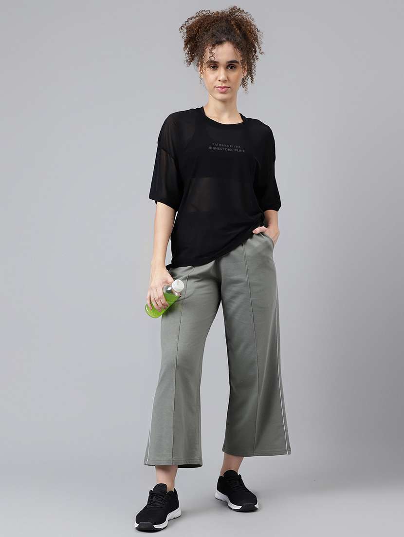 women typography printed relaxed fit dri-fit t-shirt - 21763240 -  Standard Image - 4