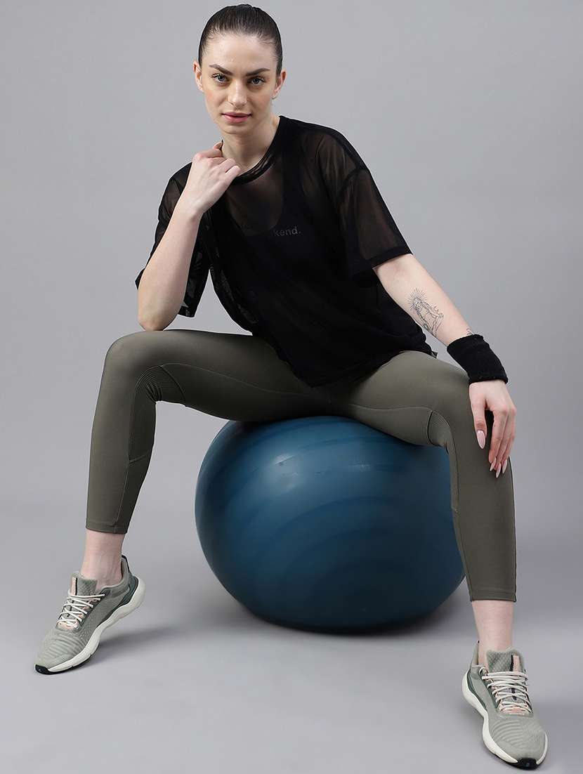 women typography printed relaxed fit dri-fit t-shirt - 21763258 -  Standard Image - 4