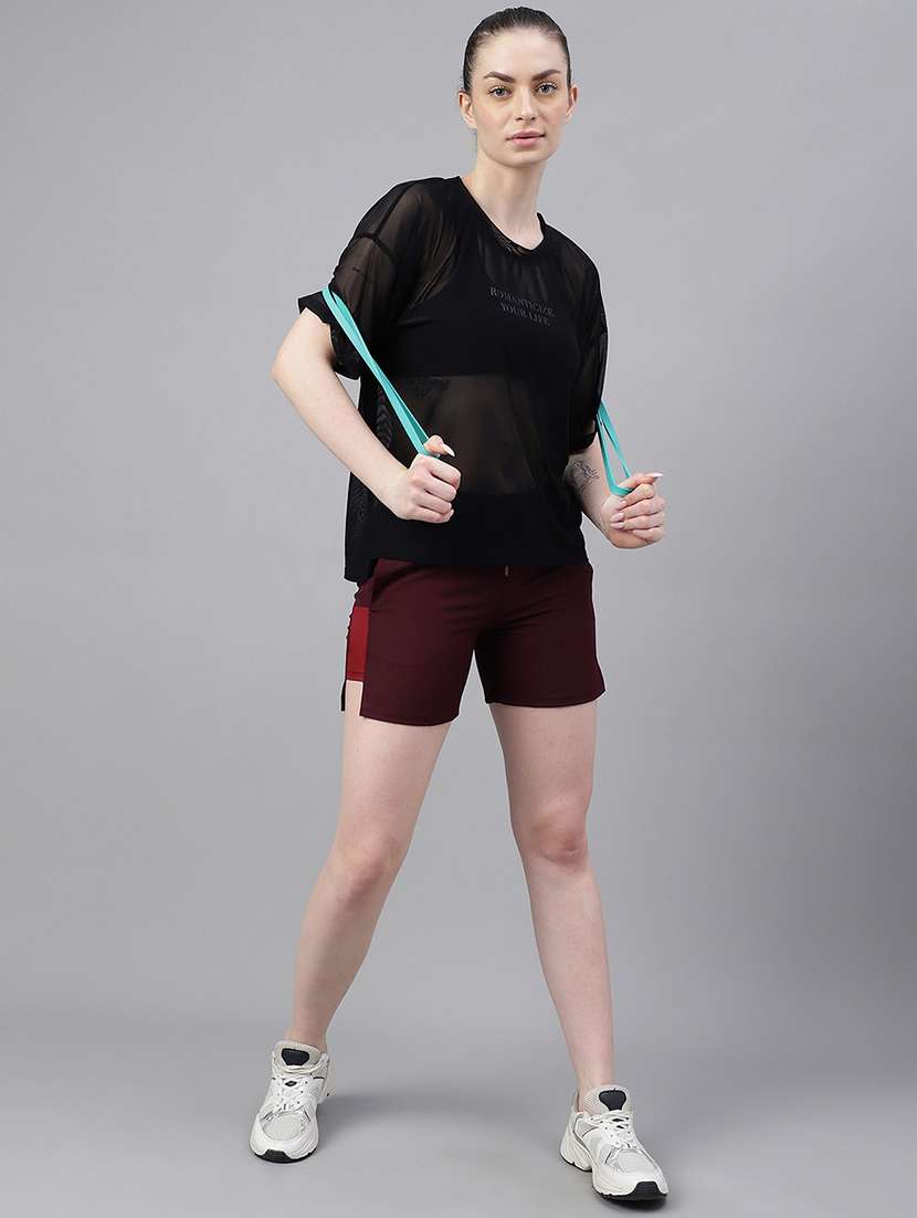 women typography printed relaxed fit dri-fit t-shirt - 21763271 -  Standard Image - 4