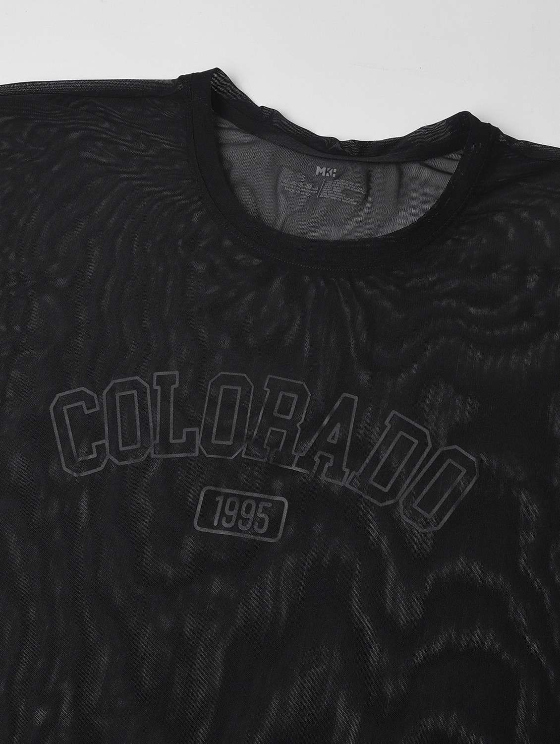 women printed relaxed fit mesh sports t-shirt - 21763272 -  Standard Image - 6