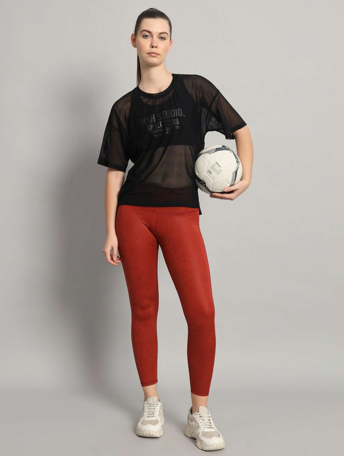 women black typographic round neck t-shirt - 21763303 -  Standard Image - 4