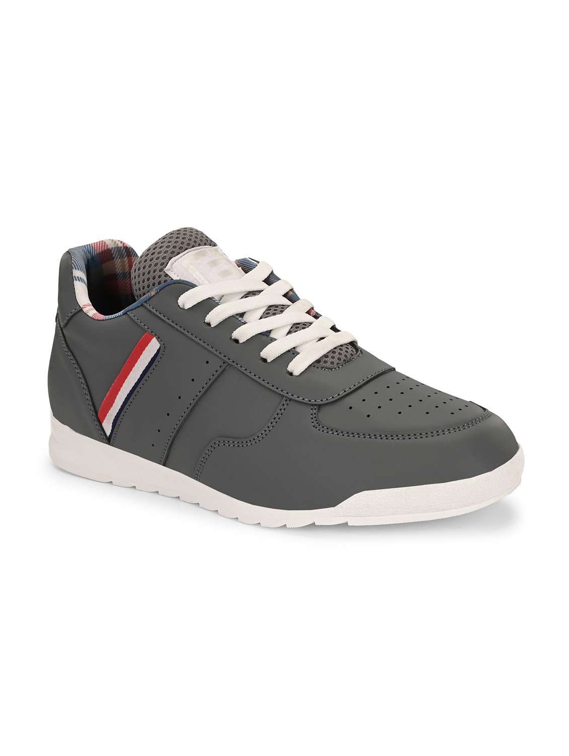 men grey lace up sneaker - 21763305 -  Standard Image - 1