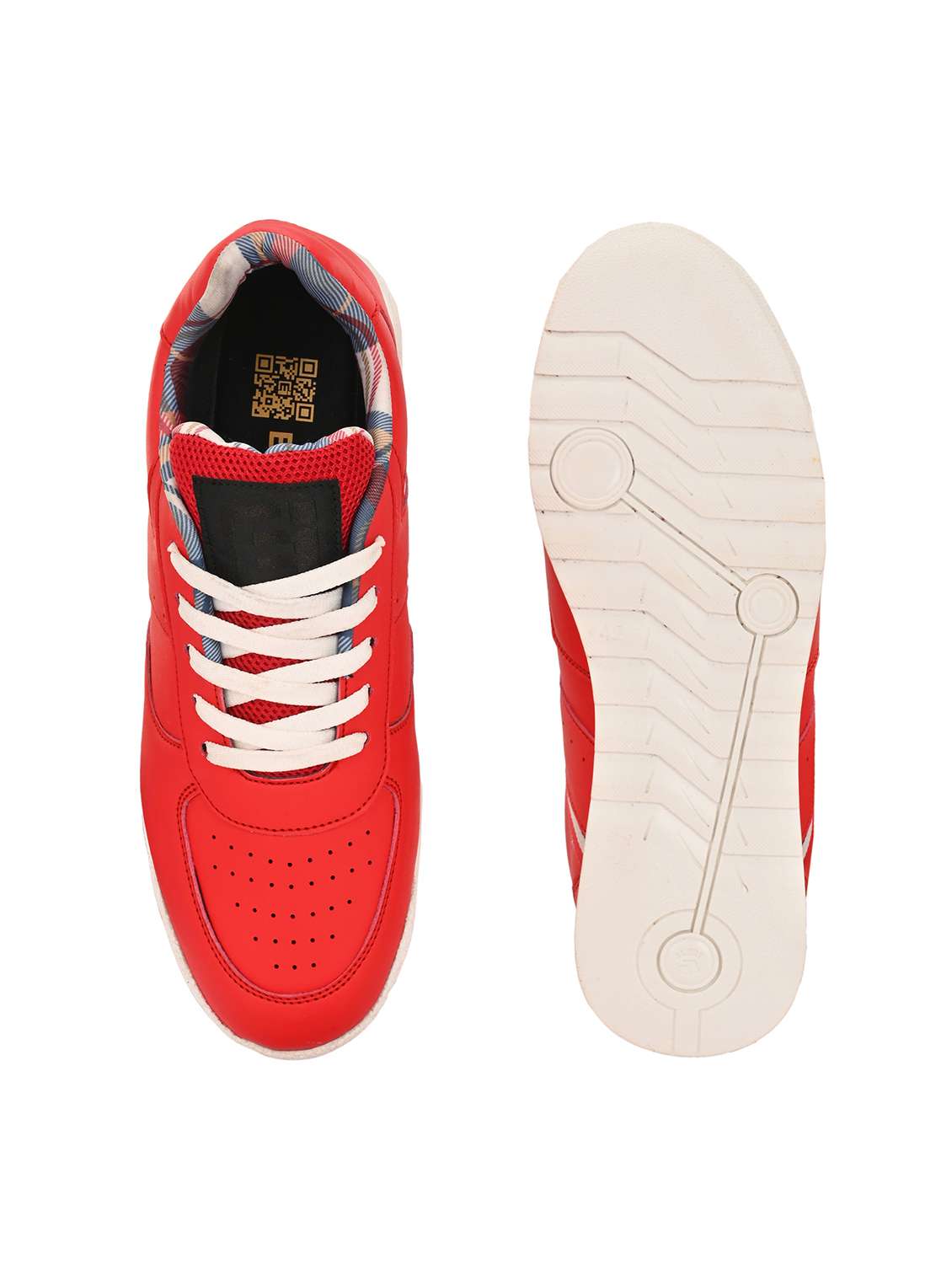 men red lace up sneaker - 21763307 - Standard Image - 4