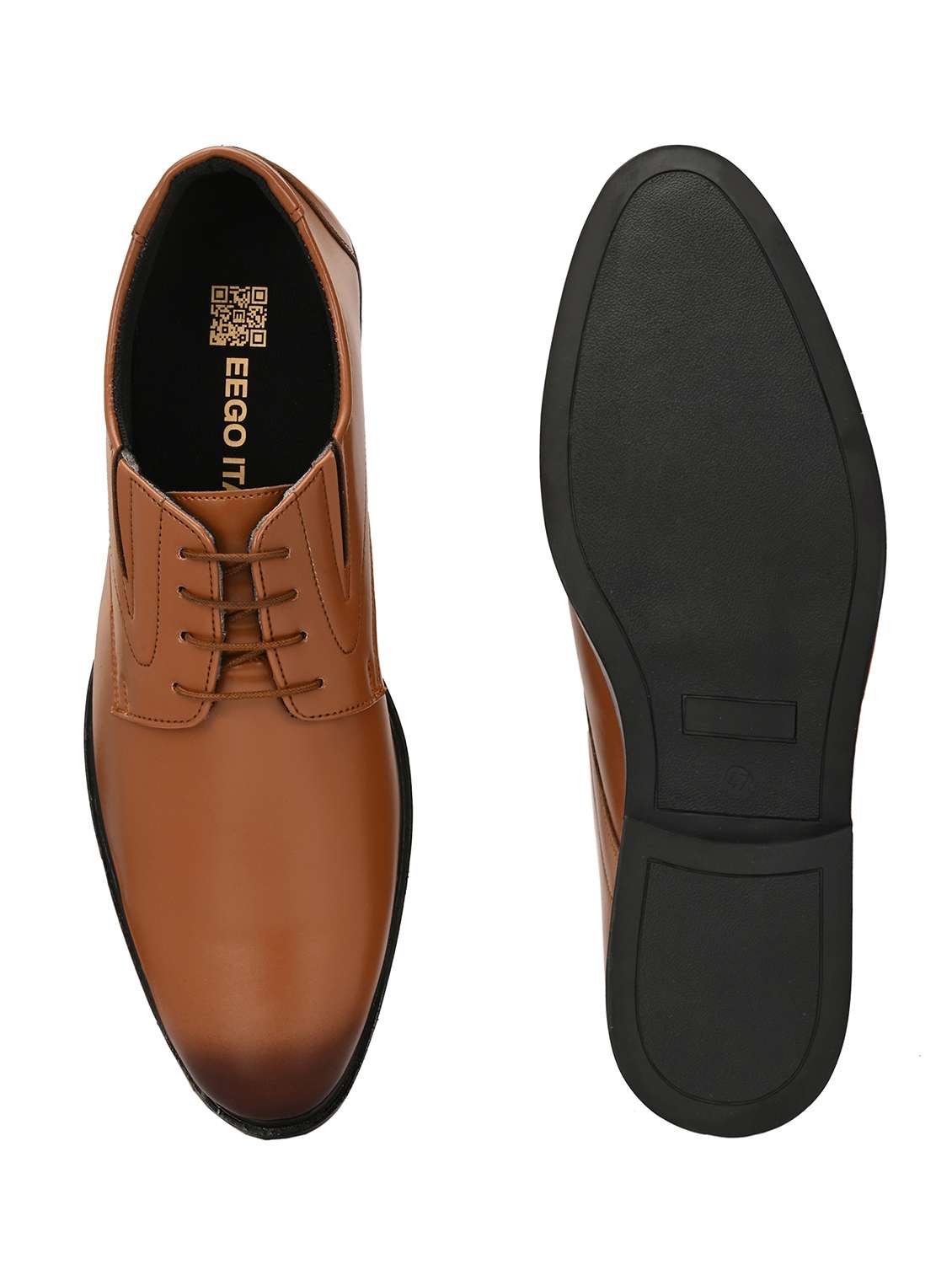 men tan lace-up derby - 21763311 -  Standard Image - 4