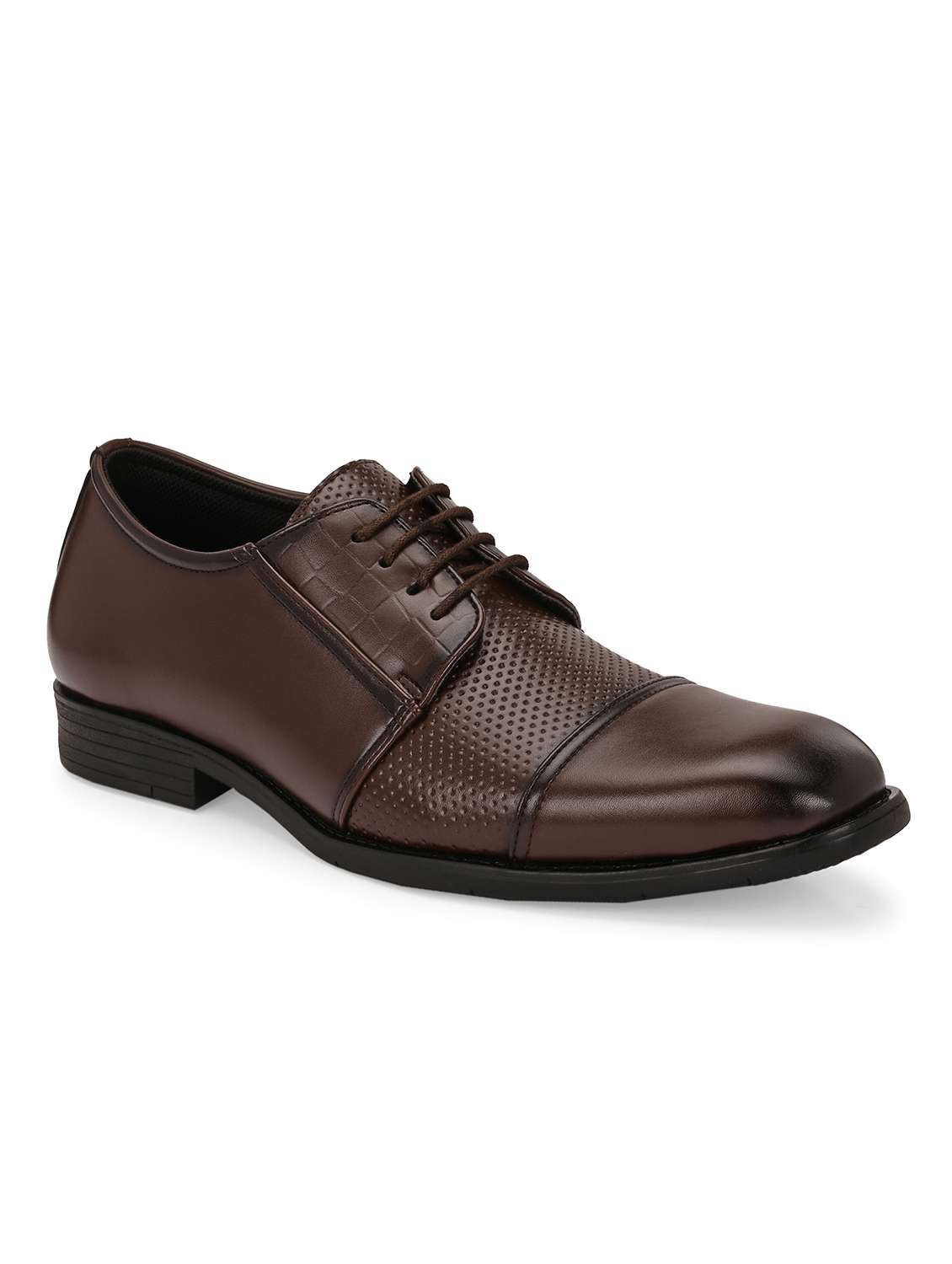 men brown lace-up derby - 21763313 - Standard Image - 1