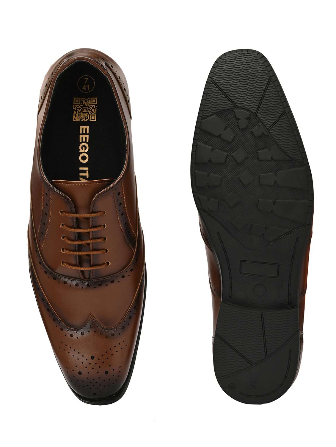 men brown lace-up brouge - 21763322 -  Standard Image - 6