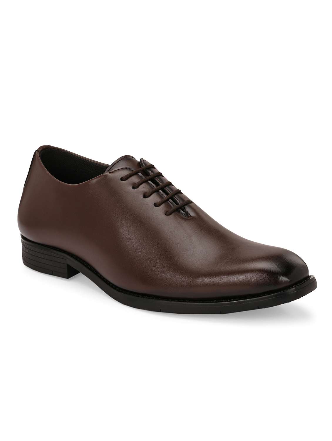 men brown lace-up oxford - 21763323 - Standard Image - 1