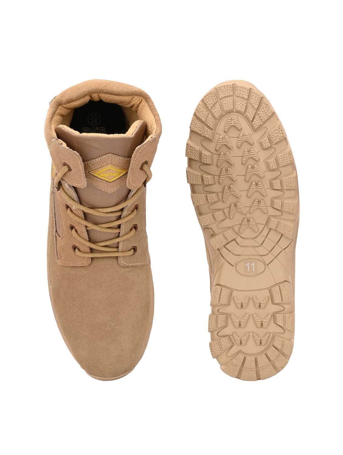 men beige hiking boot - 21763328 -  Standard Image - 4