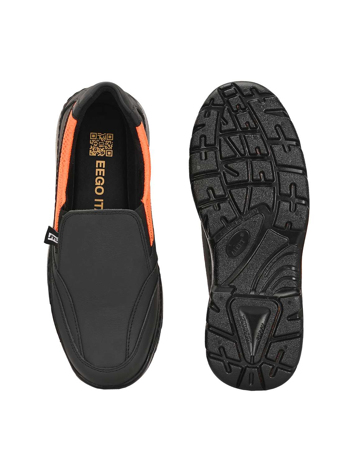 men black slip on casual shoes - 21763346 -  Standard Image - 4