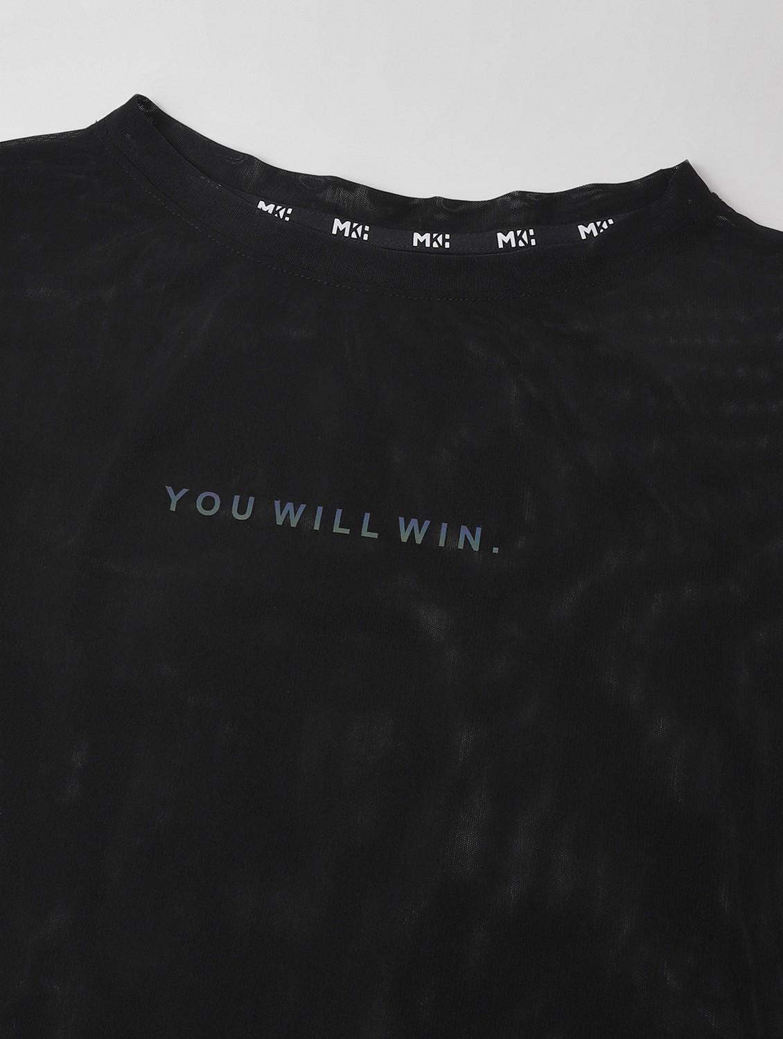 women printed long sleeves mesh sports t-shirt - 21763359 - Standard Image - 6