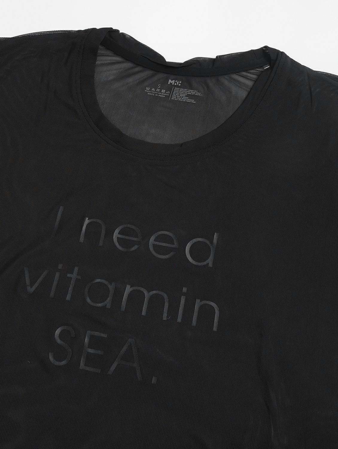 women typographic printed mesh sports t-shirt - 21763380 -  Standard Image - 6