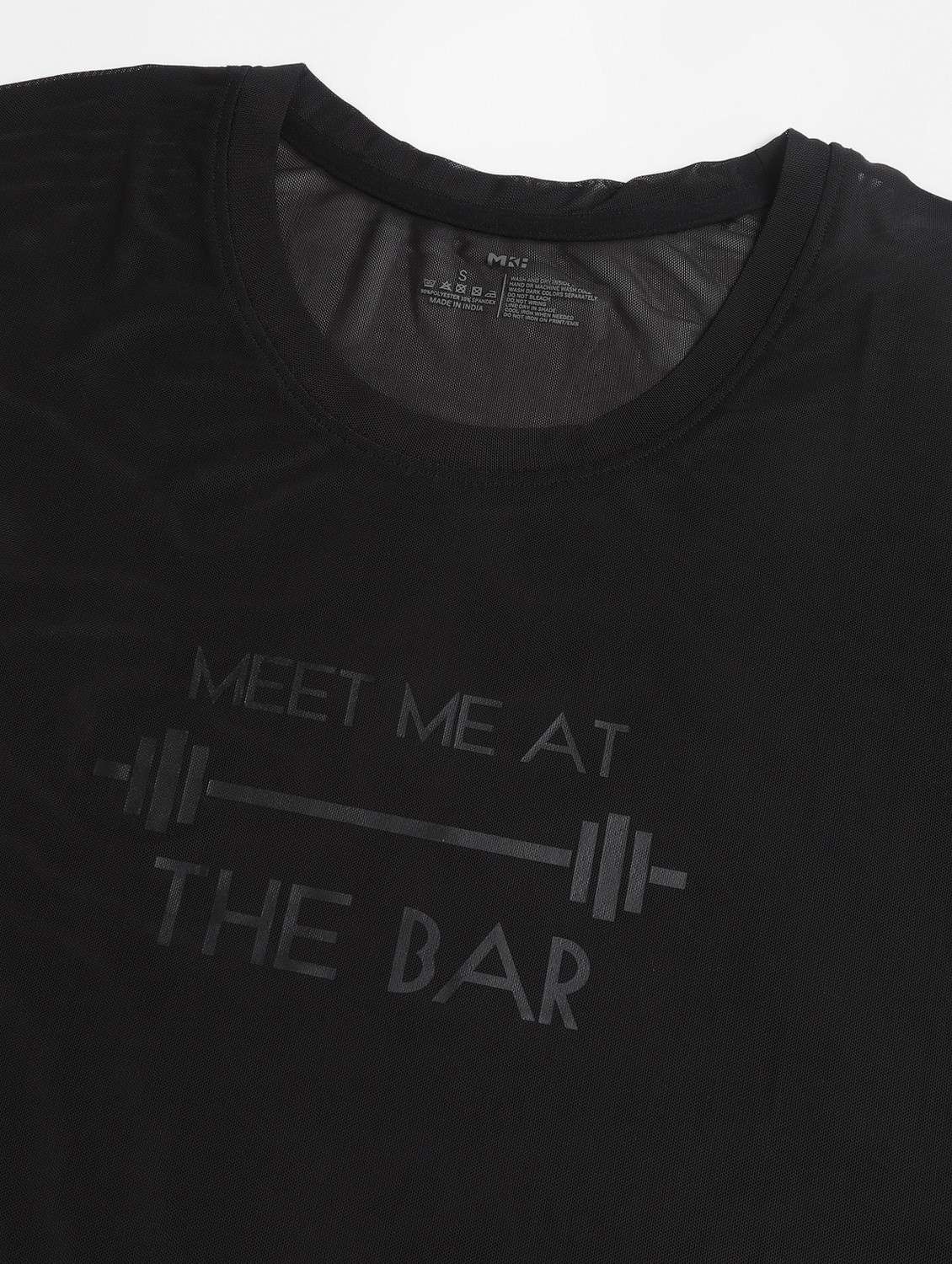 women black typographic round neck sport t-shirt - 21763385 -  Standard Image - 6