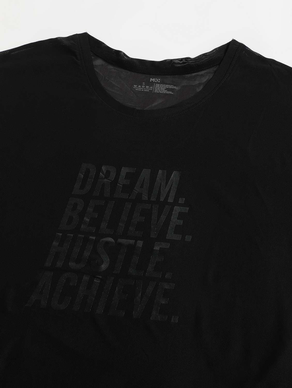 women typographic printed mesh sports t-shirt - 21763395 - Standard Image - 6