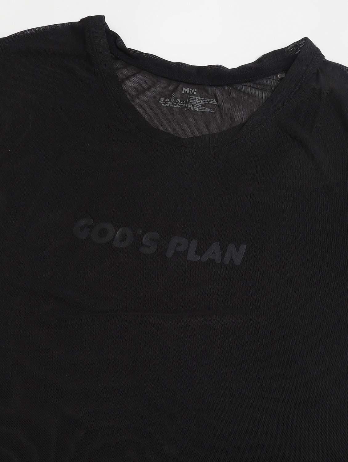 women black typographic round neck sport t-shirt - 21763396 -  Standard Image - 6