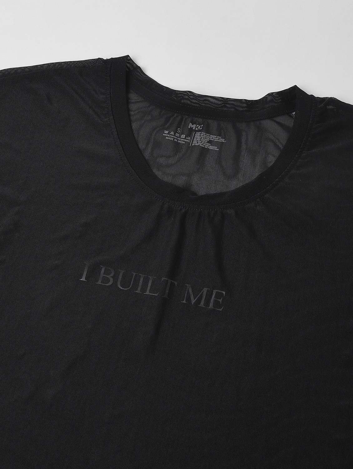 women black typographic round neck sport t-shirt - 21763401 -  Standard Image - 6