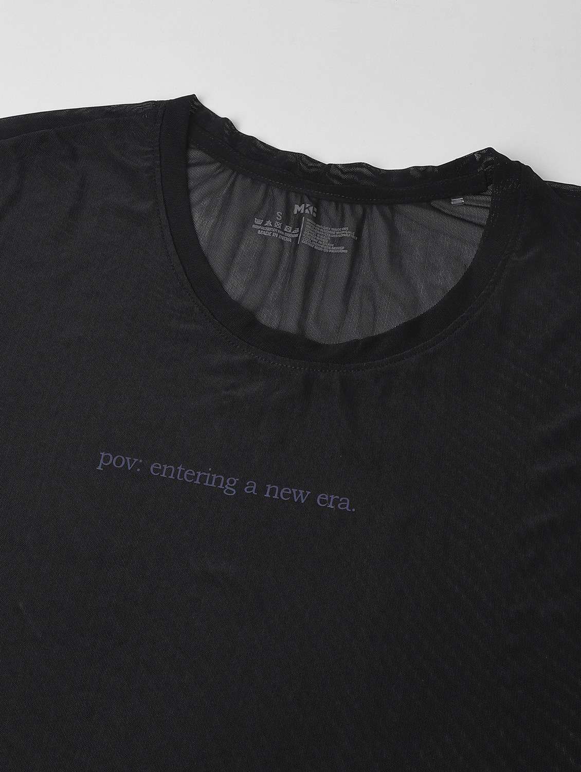 women black typographic round neck sport t-shirt - 21763403 -  Standard Image - 6