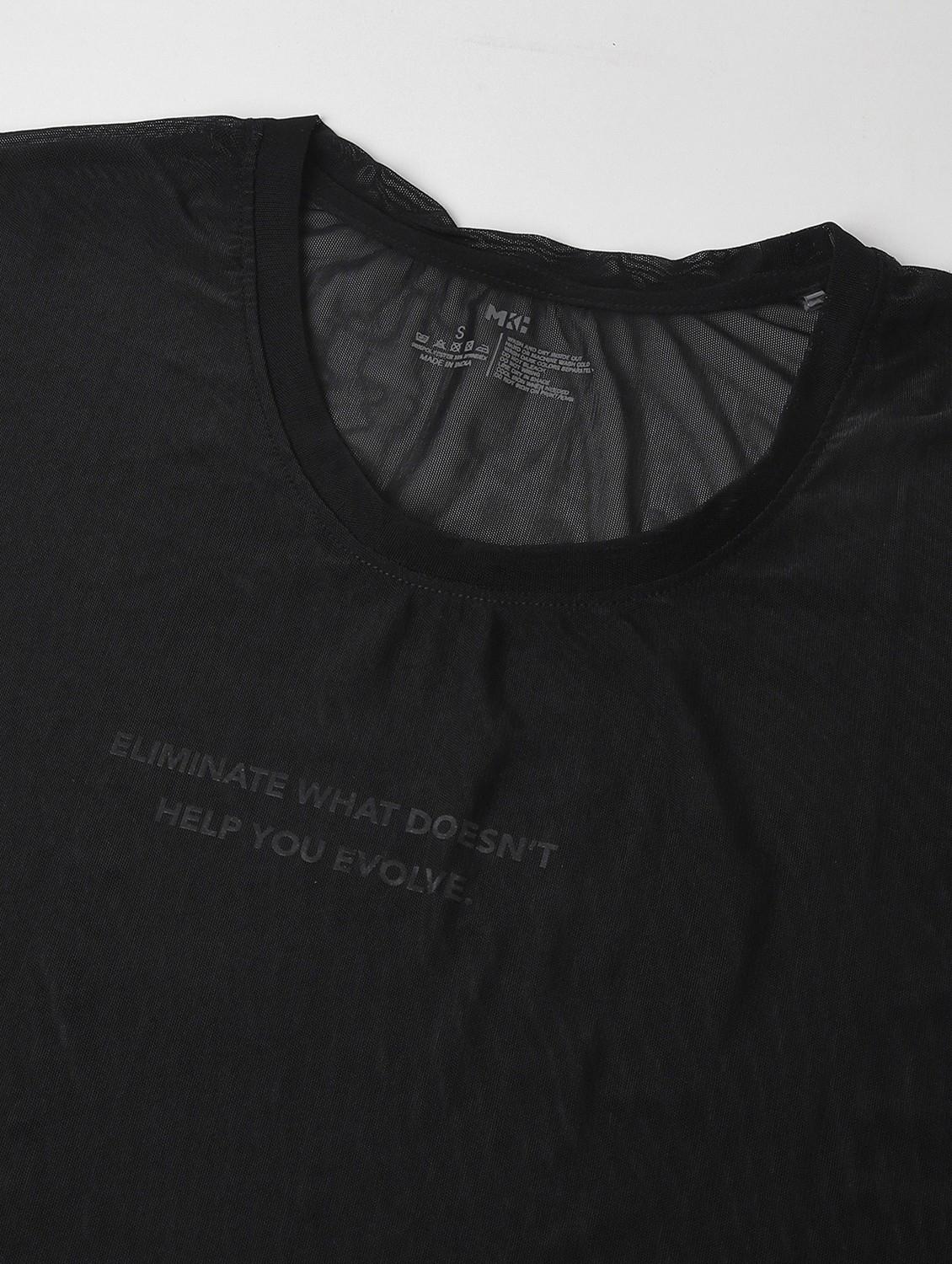 women typographic printed mesh sports t-shirt - 21763404 - Standard Image - 6