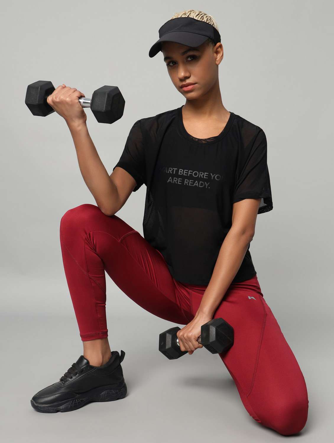 women typographic printed mesh sports t-shirt - 21763417 -  Standard Image - 4