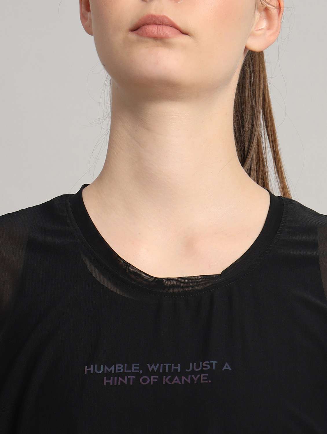 women typographic printed mesh sports t-shirt - 21763425 -  Standard Image - 6