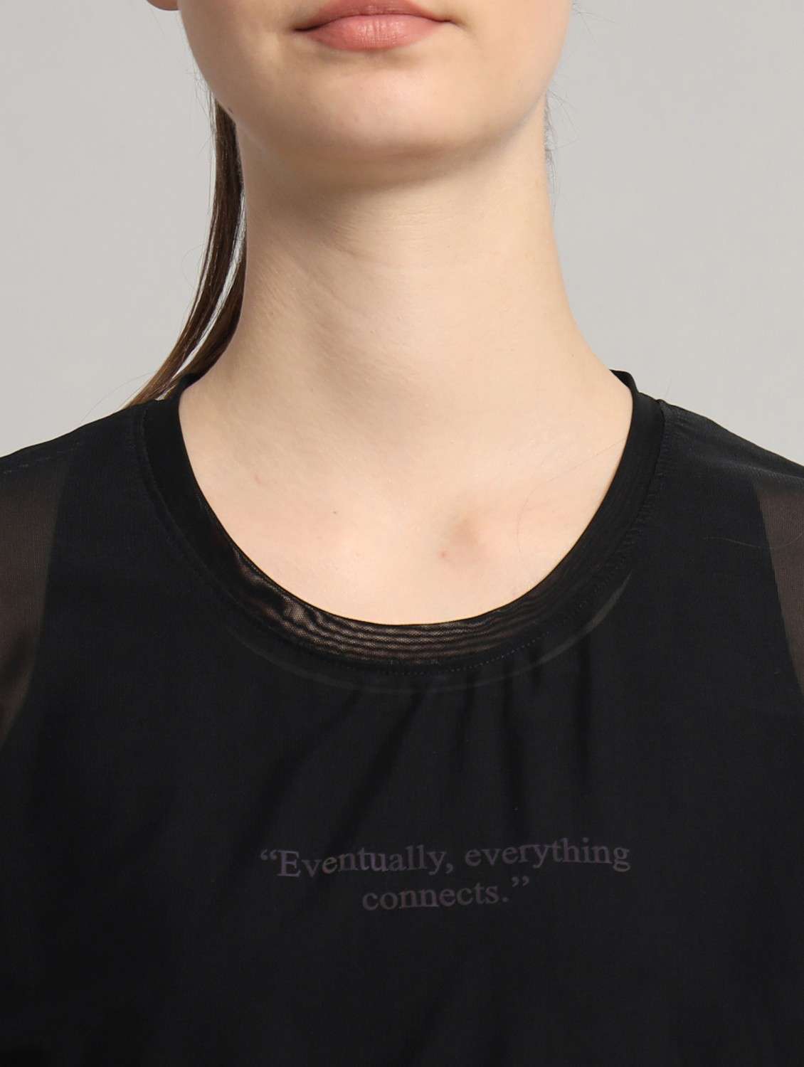 women typographic printed mesh sports t-shirt - 21763427 -  Standard Image - 6