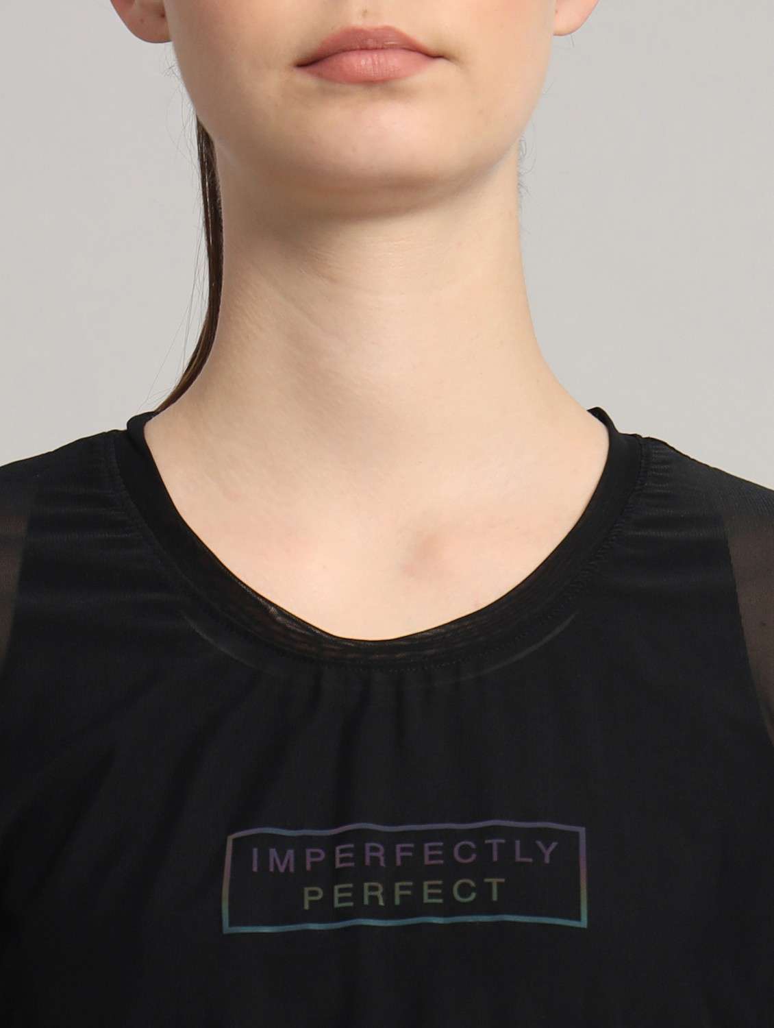 women typographic printed mesh sports t-shirt - 21763443 -  Standard Image - 6