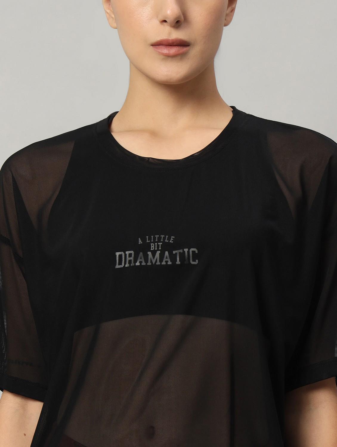 women typographic printed mesh sports t-shirt - 21763452 - Standard Image - 6