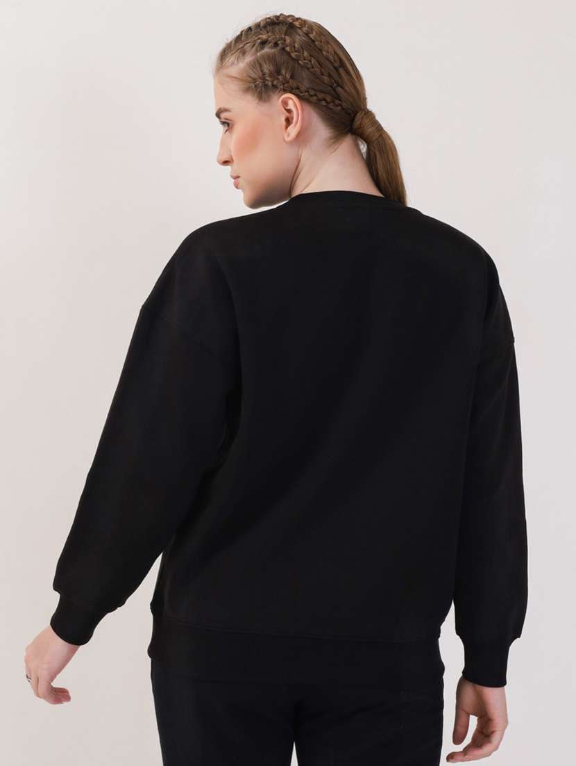 women printed long sleeves oversized sweatshirt - 21764135 -  Standard Image - 1