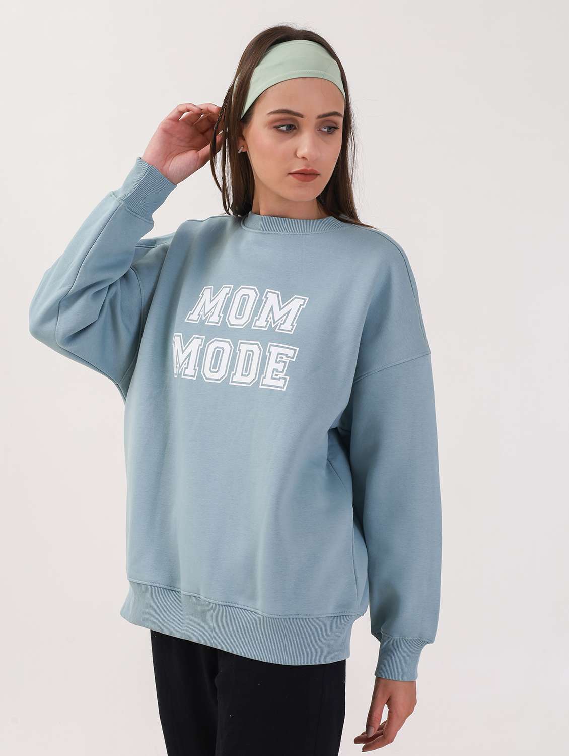 women long sleeve oversized sweatshirt - 21764138 -  Standard Image - 1