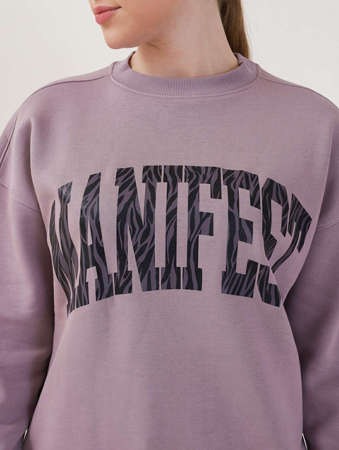 women long sleeve oversized sweatshirt - 21764140 -  Standard Image - 4