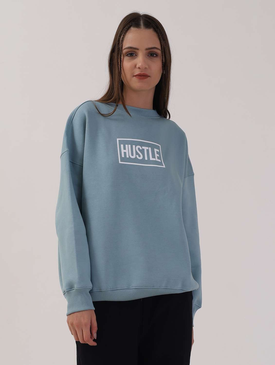Women Long Sleeve Oversized Sweatshirt - 21764142 -  Standard Image - 1