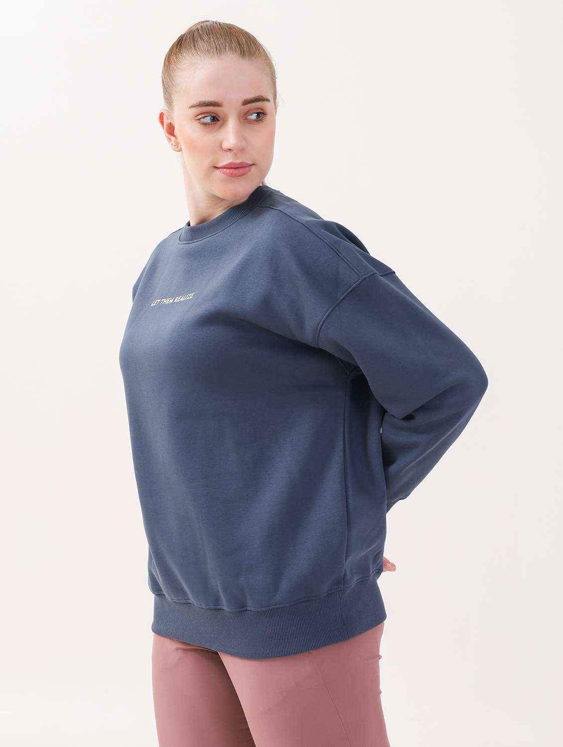 women long sleeve oversized sweatshirt - 21764144 -  Standard Image - 1