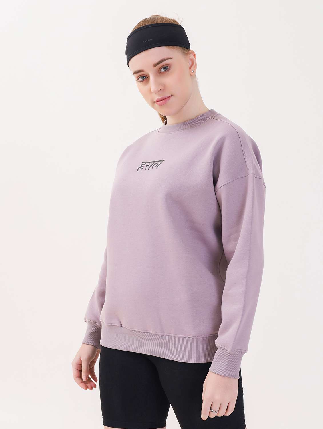 women long sleeve oversized sweatshirt - 21764145 -  Standard Image - 1
