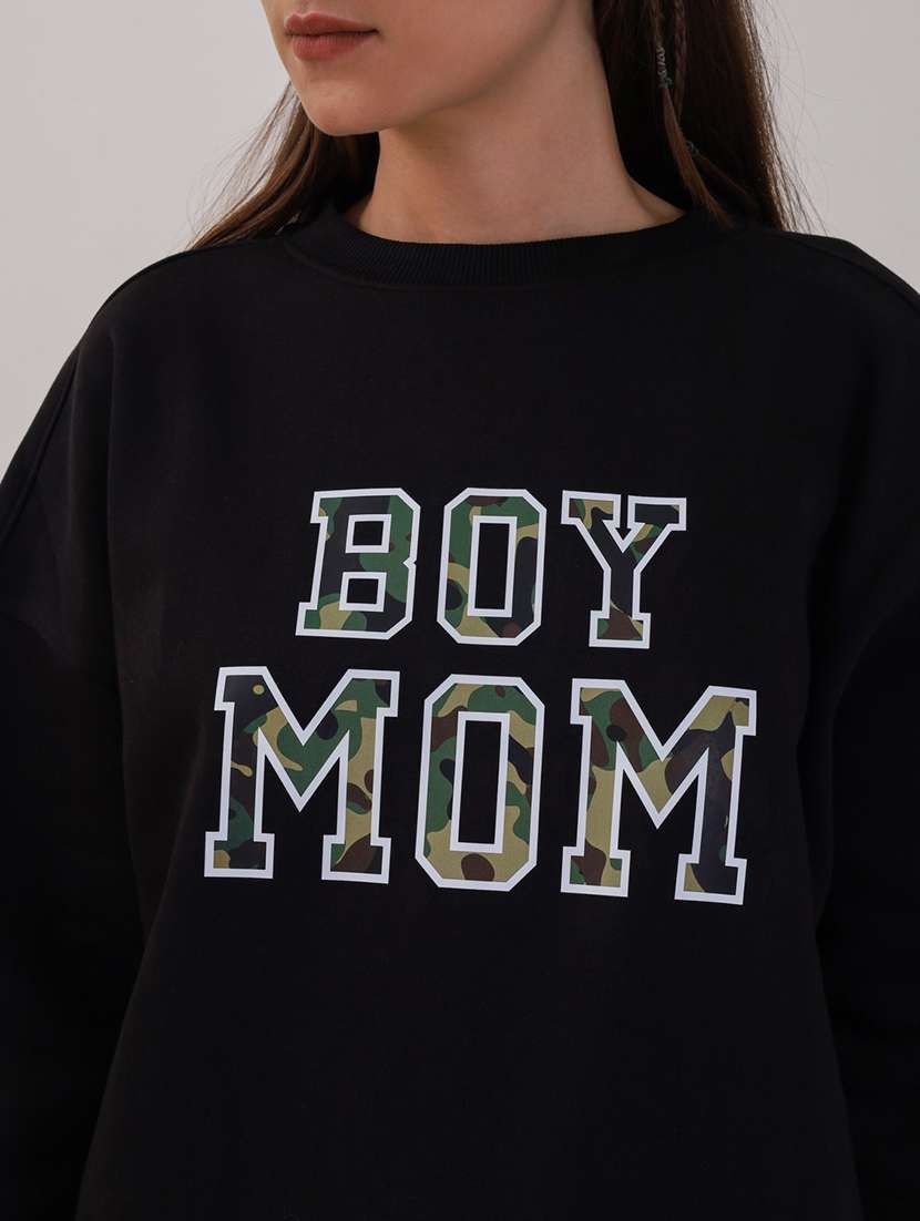 women printed long sleeves oversized sweatshirt - 21764153 -  Standard Image - 6