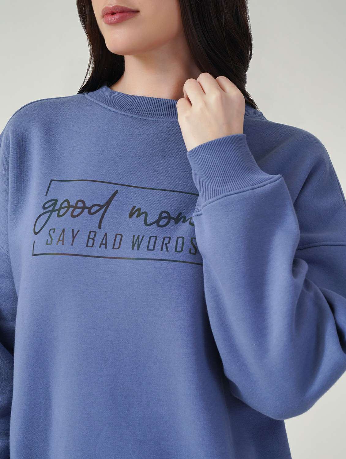 women long sleeve oversized sweatshirt - 21764155 -  Standard Image - 4