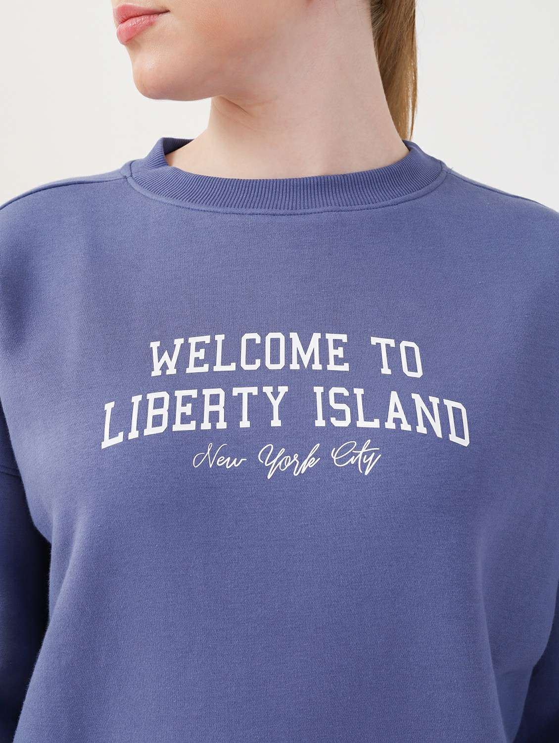 women long sleeve oversized sweatshirt - 21764156 -  Standard Image - 4