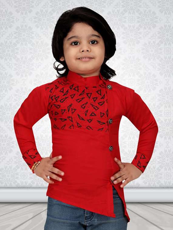 boys printed long sleeves shirt