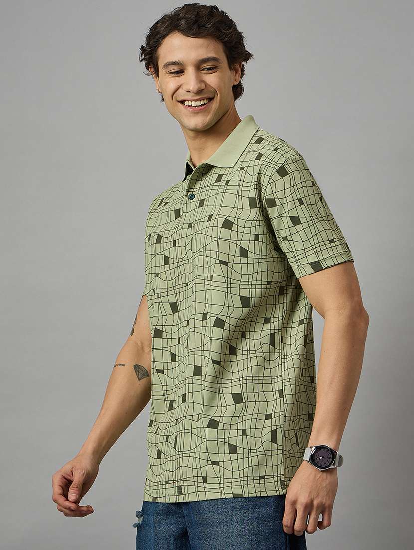 men pack of 2 printed regular fit polo t-shirt - 21764188 -  Standard Image - 1