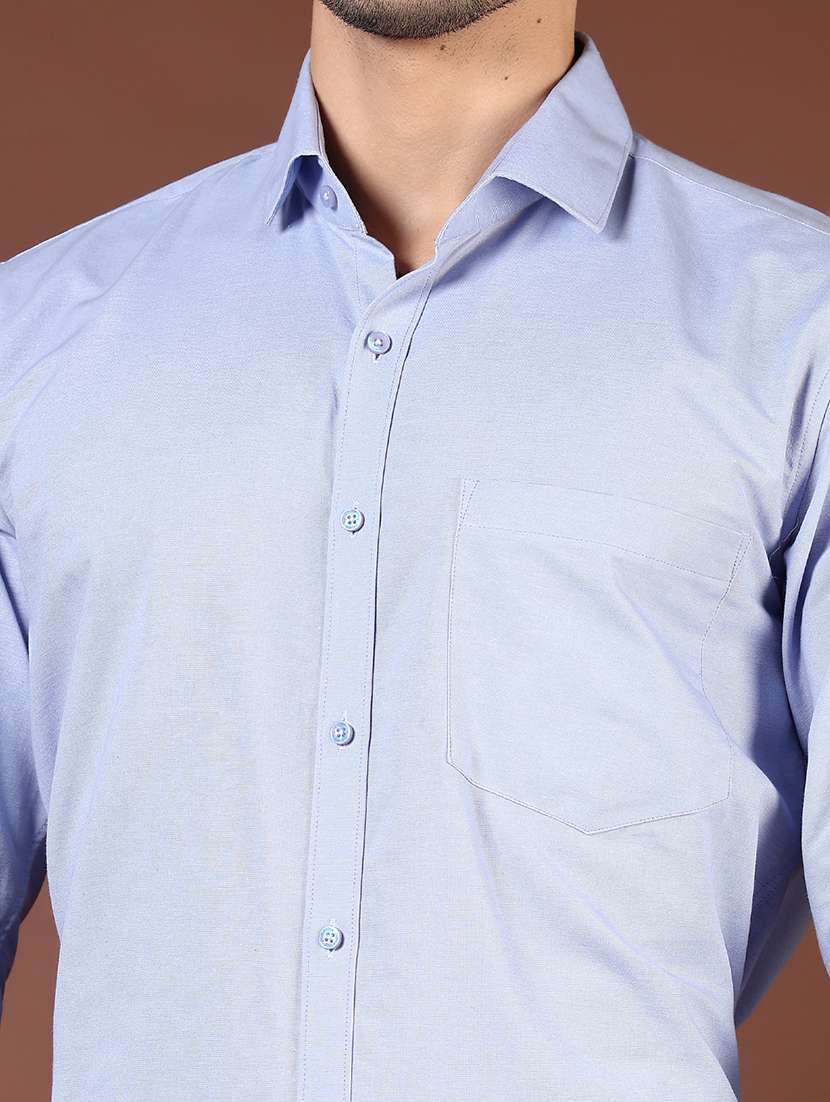 men solid long sleeve formal shirt - 21764337 -  Standard Image - 4