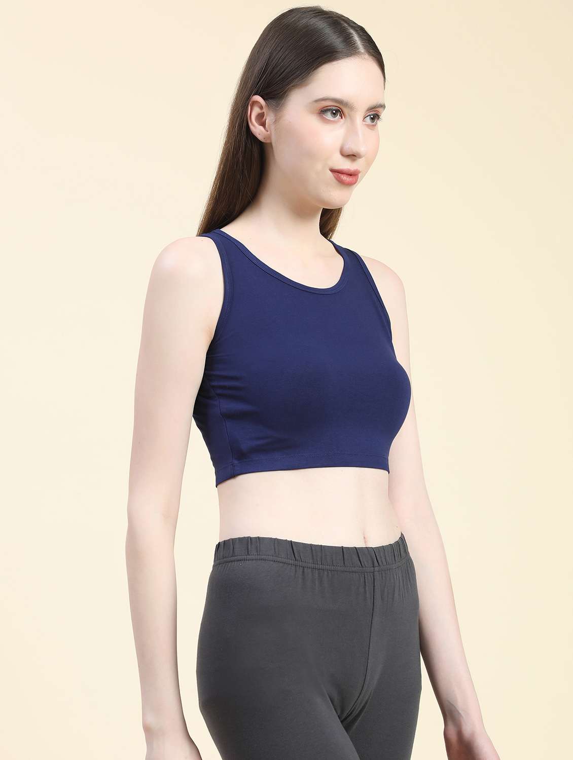 women solid active wear co-ord set - 21764486 -  Standard Image - 1