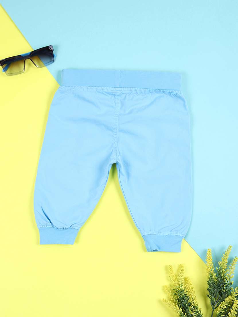 boys blue solid plain jogger - 21764586 -  Standard Image - 1