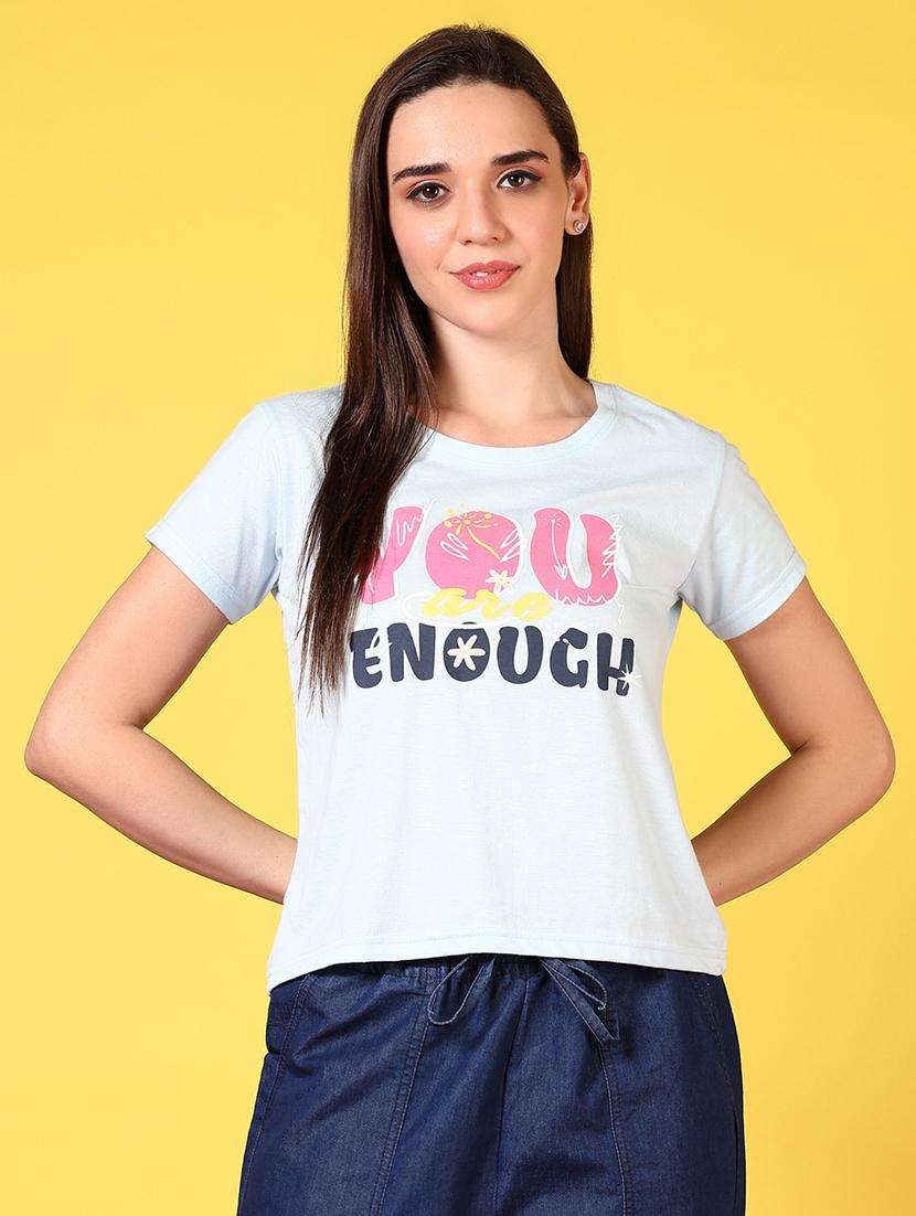 women printed short sleeves t-shirt - 21764606 -  Standard Image - 1