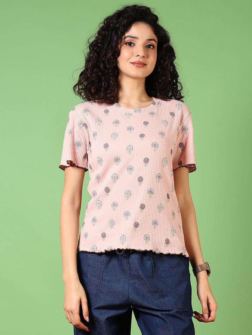 women printed short sleeves t-shirt - 21764621 -  Standard Image - 1