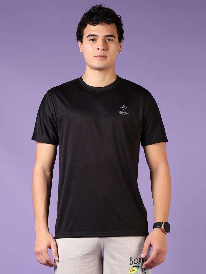 men solid short sleeves regular fit t-shirt - 21764669 -  Standard Image - 1