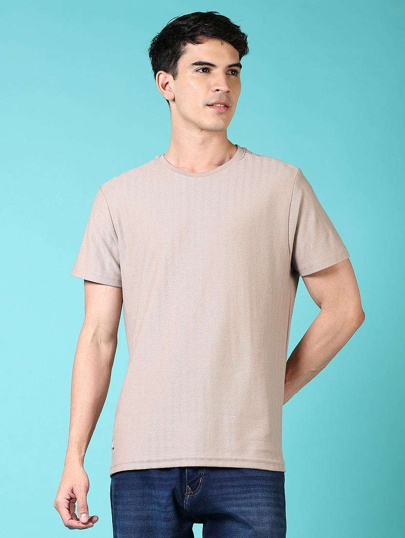men solid short sleeves regular fit t-shirt - 21764674 -  Standard Image - 1