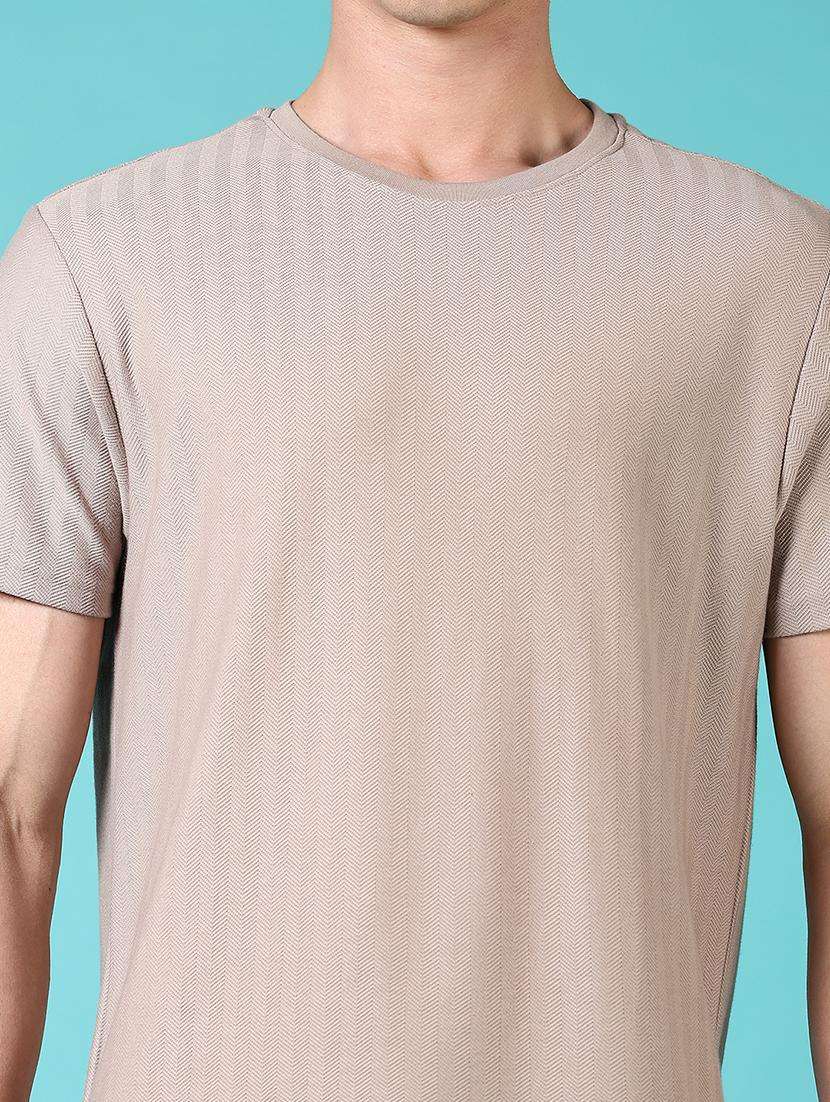 men solid short sleeves regular fit t-shirt - 21764674 -  Standard Image - 4