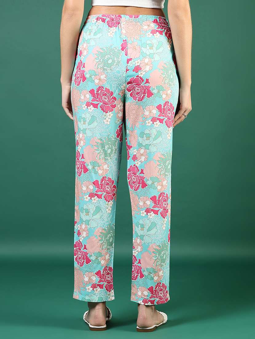 women printed low rise loungewear pajamas - 21764687 - Standard Image - 4
