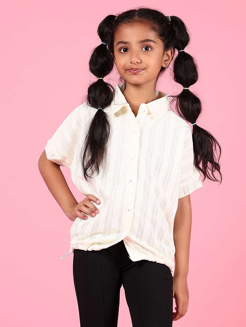 girls self designed collared shirt - 21764708 -  Standard Image - 1