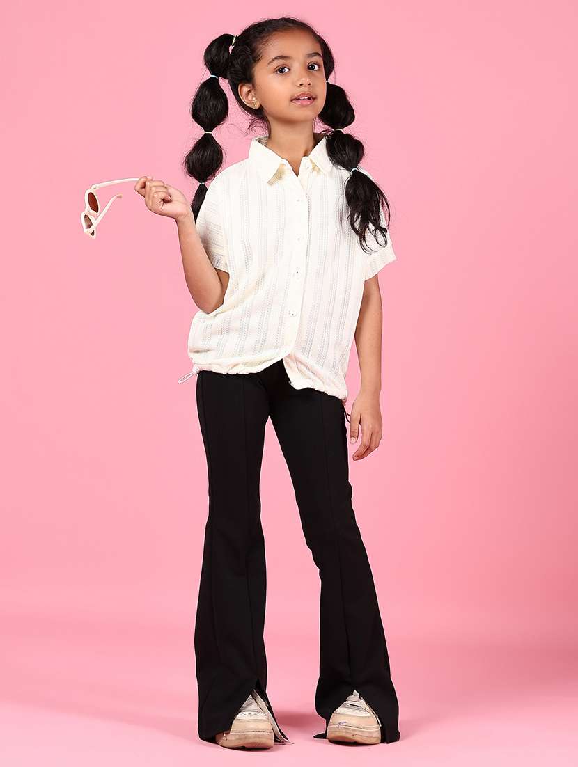 girls self designed collared shirt - 21764708 -  Standard Image - 4